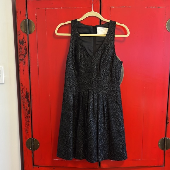 Anthropologie Leifsdottir black cocktail dress - size 6 - Picture 2 of 5